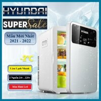 Tủ lạnh mini Hyundai 20L Hàng Chính Hãng - Tủ lạnh mini 2 chiều nóng lạnh dùng trong nhà và trên ô tô có kèm ảnh thật
