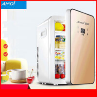 Tủ lạnh mini Hyundai Amoi 2 chiều nóng lạnh dung tích 20L đến 25L tủ lạnh mini dùng lưu trữ sữa mỹ phẩm thực phẩm - Tủ lạnh mini Hyundai dùng trên xe hơi có màn hình Led cảm ứng
