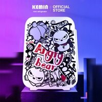 Tủ lạnh mini Kemin K4 Angry Bear Chính Hãng 4L - Dùng ở nhà và ô tô - Nóng lạnh 2 chiều - K4 Angry Bear