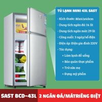 Tủ lạnh mini  làm đá đựng mỹ phẩm làm mát nước uống đựng hoa quả đồ khô,bảo hành 12 tháng