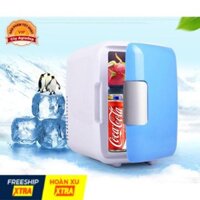 Tủ lạnh mini oto xe hơi 4L (dùng được cả trong nhà) 2 chiều nóng lạnh - Trữ sữa mỹ phẩm v.v.