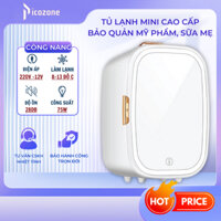 Tủ Lạnh Mini Pitek Mặt Gương Đèn LED 20L, Bảo Quản Mỹ Phẩm, Trữ Sữa - Bảo hành Công Trọn Đời