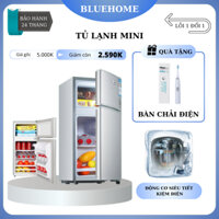 Tủ lạnh mini, tủ lạnh 2 ngăn 42L và 110L có ngăn lạnh và ngăn đá riêng biệt, phù hợp cho sinh viên