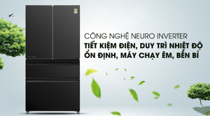 Tủ lạnh Mitsubishi Electric Inverter 555 lít MR-LX68EM