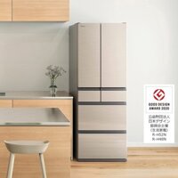 Tủ lạnh Nhật Hitachi R-H52N(520L)- mặt inox phay vàng cát, ngăn cấp đông mềm