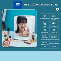 Tủ lạnh nhỏ tủ mát đựng mĩ phẩm tủ lạnh mini 2 chế độ nóng lạnh kích thước nhỏ gọn tiện lợi sử dụng được trên cả ô tô