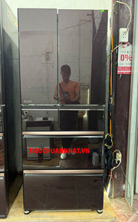 Tủ Lạnh Nội Địa Nhật Bãi Hitachi R-WX7400G 735 Lít 6 Cánh, Gương đen Tiết kiệm điện