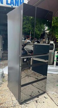 Tủ lạnh nội địa Nhật PANASONIC NR-F471XPV 470L mặt gương thủy đen