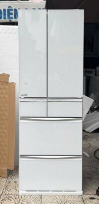 Tủ lạnh nội địa Nhật MITSUBISHI MR-MX50D-W 503 LIT, ĐỜI 2018 mặt gương mới 94%