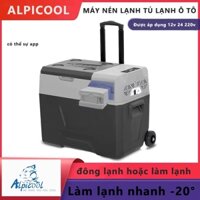 Tủ Lạnh Ô Tô 40L Di Động Alpicool 12V/24V Máy Nén Tủ Lạnh Nhỏ 220V