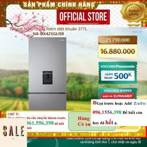 Tủ lạnh Panasonic 2 cánh Inverter 377 lít NR-BX421GUS9