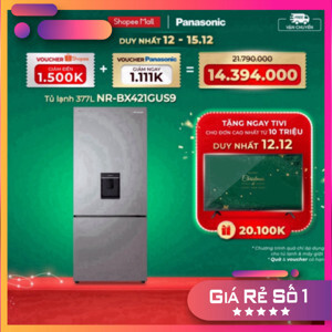 Tủ lạnh Panasonic 2 cánh Inverter 377 lít NR-BX421GUS9