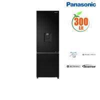 Tủ lạnh Panasonic 300L NR-BV331GPKV. Ngăn đá dưới, cấp đông mềm, lấy nước ngoài, đá tự động Màu đen