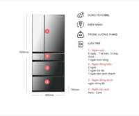 Tủ lạnh Panasonic 589 lít NR-F603GT-X2