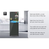 Tủ lạnh Panasonic Inverter 306 lít NR-TV341VGMV - VIỆT NAM (435.8T5) - 201-400 - NGĂN ĐÁ TRÊN