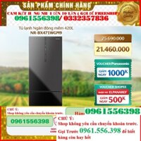 Tủ lạnh Panasonic Ngăn đông mềm diệt khuẩn 420L NR-BX471WGM9 - Mặt gương - BH 2 năm -SALE