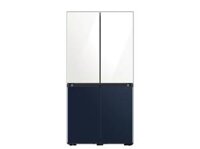 Tủ lạnh Samsung 4 cánh 599L Inverter BESPOKE trắng/đen xám RF60A91R177/SV