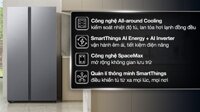 Tủ lạnh Samsung 655 lít RS70F65Q3TSV Inverter 2025