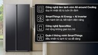 Tủ lạnh Samsung 655 lít RS70F65Q3FSV Inverter 2025