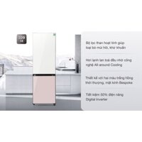 Tủ lạnh Samsung Inverter 339 lít RB33T307055/SV model 2023 - Điện Máy Kho Rẻ