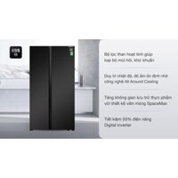 Tủ lạnh Samsung Inverter 655 lít RS62R5001B4/SV -dienmaytonkho,com