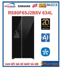 Tủ lạnh Samsung RS80F65J2BSV Side By Side 634 lít