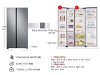 Tủ Lạnh Samsung RS62R5001M9/SV