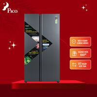 Tủ lạnh SBS AQUA AQR-S682XA(BL) 646 lít Twin inverter màu đen