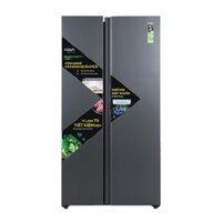 Tủ lạnh SBS AQUA  AQR-S682XA(BL) 646 lít Twin inverter màu đen