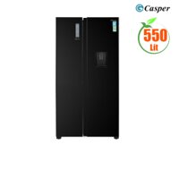 Tủ lạnh SBS Casper RS-570VBW ( 550L ( 196/354L), INVERTER, Mặt thép không gỉ, lấy nước ngoài,178.6x91x67.3cm,85kg )