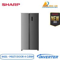 Tủ lạnh SBS Sharp Inverter 442L SJ-SBX440V-SL