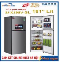 Tủ lạnh Sharp Inverter 181 lít SJ-X198V-SL Mới 2024