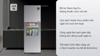 Tủ lạnh Sharp Inverter 224 lít SJ-X251E-SL (Màu Bạc Inox) – THÁI LAN