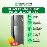 Tủ lạnh Sharp Inverter 224 lít SJ-X251E-SL | Tủ lạnh Sharp X251E sử dụng công nghệ J-Tech Inverter tiết kiệm điện