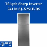 Tủ lạnh Sharp Inverter  241 lít SJ-X251E-DS