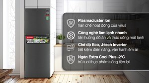 Tủ lạnh Sharp Inverter 382 lít SJ-XP382AE