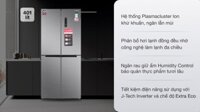 Tủ lạnh Sharp Inverter 401 lít Multi Door SJ-FXP480V-SL