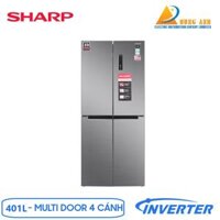 Tủ lạnh Sharp Inverter 401 lít SJ-FXP480V-SL