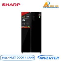 Tủ lạnh Sharp Inverter 442 lít SJ-SBX440VG-BK