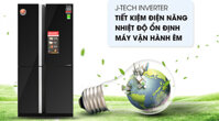 Tủ lạnh Sharp Inverter 605 lít SJ-FX688VG-BK Model mới 2019