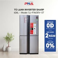 Tủ lạnh Sharp Inverter 626 lít SJ-FX630V-ST - Bảo Hành Chính Hãng