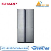 Tủ lạnh Sharp Inverter 626 lít SJ-FX631V-SL