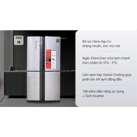 Tủ lạnh Sharp Inverter 626 lít SJ-FX631V-SL NĂM RA MẮT 2018 – THÁI LAN
