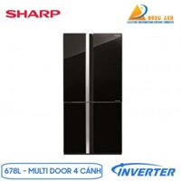 Tủ lạnh Sharp Inverter 678 Lít SJ-FX688VG-BK