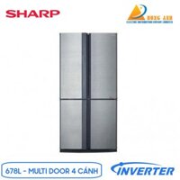 Tủ lạnh Sharp Inverter 678 Lít SJ-FX680V-ST