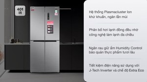 Tủ lạnh Sharp Inverter 401 lít SJ-FXP480V-SL