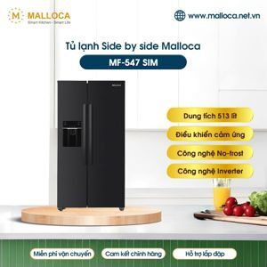 Tủ lạnh Side by side Malloca 513 lít MF-547 SIM