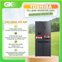 Tủ lạnh thông minh Toshiba GR-RF605WI-PMV06-MG - HÀNG CHÍNH HÃNG CHỈ GIAO HCM