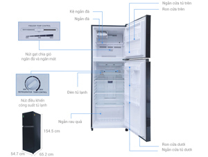 Tủ lạnh Toshiba Inverter 226 lít GR-M28VBZ(S)