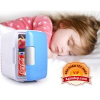 Tủ lạnh, tủ mát mini car oto xe hơi 4L Agiadep.com - 2 chiều nóng lạnh 8-65 độ C (Kèm dây dùng trong nhà) - Màu trắng